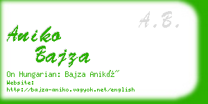 aniko bajza business card